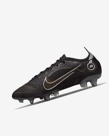 Nike Mercurial Vapor 14 Elite SG-PRO Anti-Clog Traction Negros Metal Plateados Grises Metal Dorados | MX 4537